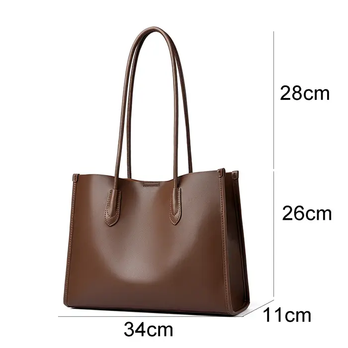 Sac à main en cuir véritable pour femme