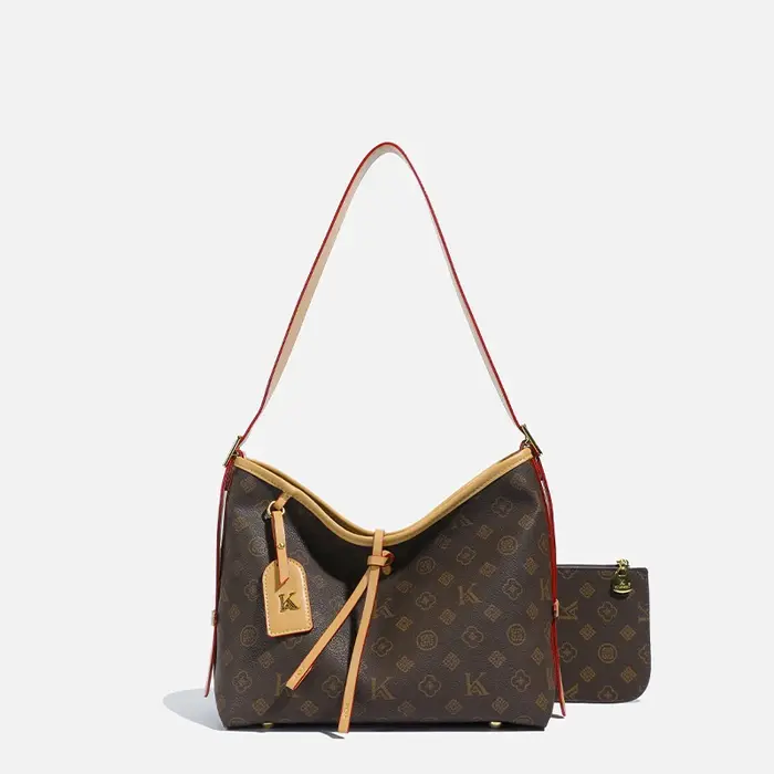 Sac de belle-mère imprimé rétro pour femmes, sac à bandoulière décoratif avec étiquette personnalisé