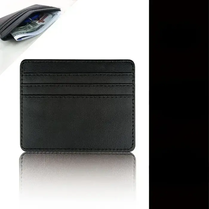 Porte-carte d'identité en cuir Pu