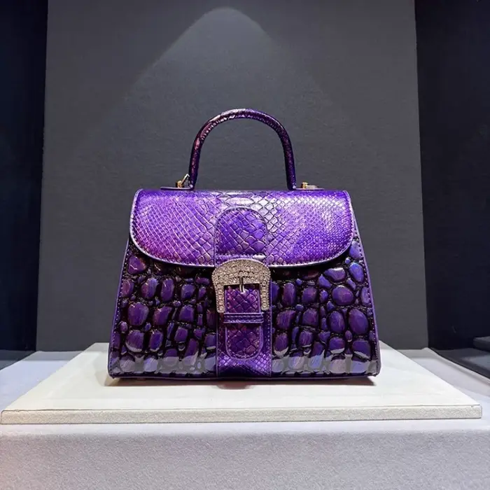 Marque de luxe 2025 sac pour femme en cuir de Crocodile nouveau sac à main épaule sacs à bandoulière pour femmes aseo Ж Galega