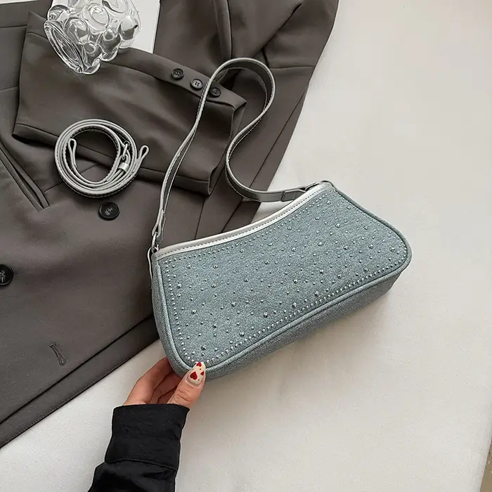 Sac à bandoulière Vintage en Denim pour femmes