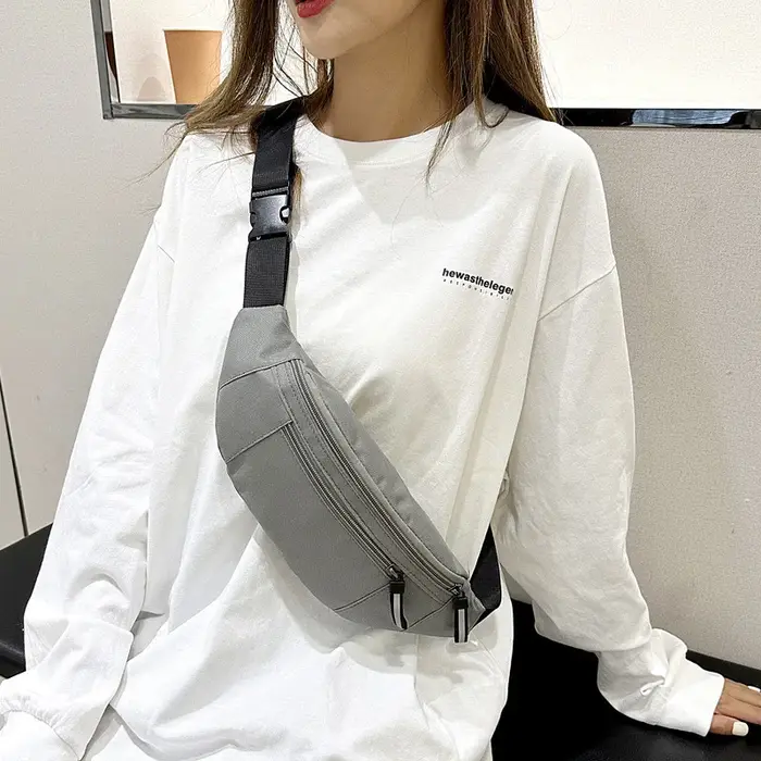 Sac banane de sport, grand sac à bandoulière pour la course