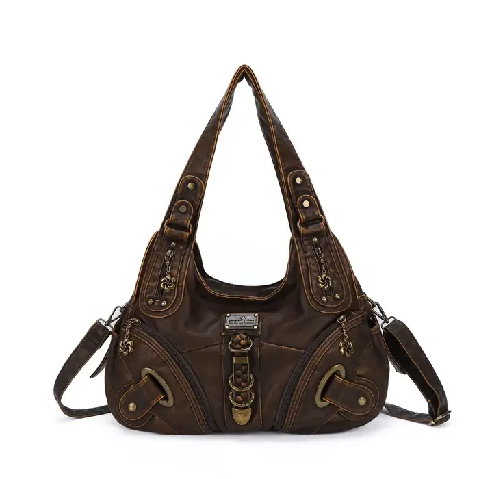 Sac à main vintage pour femme, sac à bandoulière, sac à poignée supérieure, sac à main tendance vint