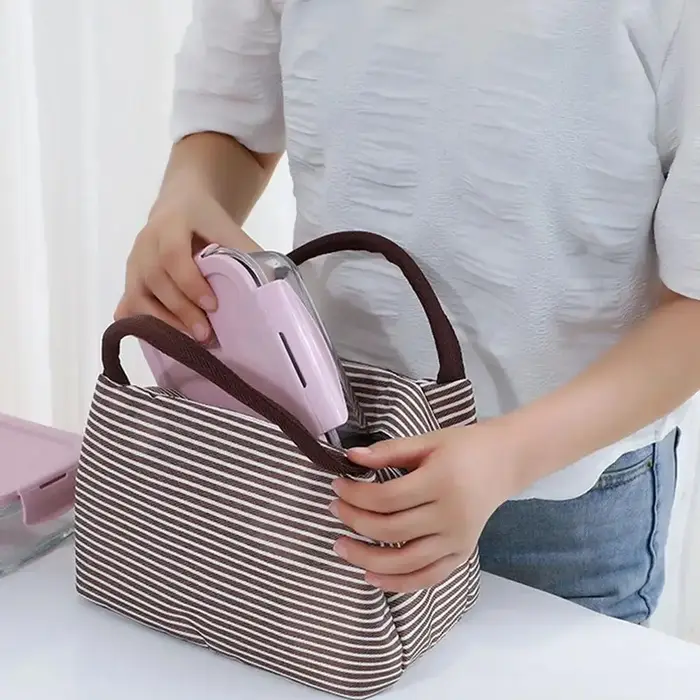 Sac isotherme portable pour boîte à bento