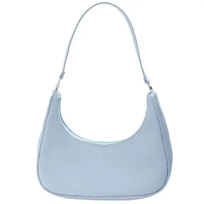 Sac Hobo à la mode pour femmes, sac à bandoulière léger, grande capacité, couleur unie, sac sous le 
