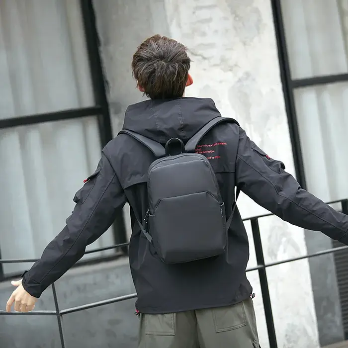 Mini toile hommes sac à dos mode noir sac à dos sac d'école pour homme petit japonais mâle sac à dos voyage sacs à dos imperméables