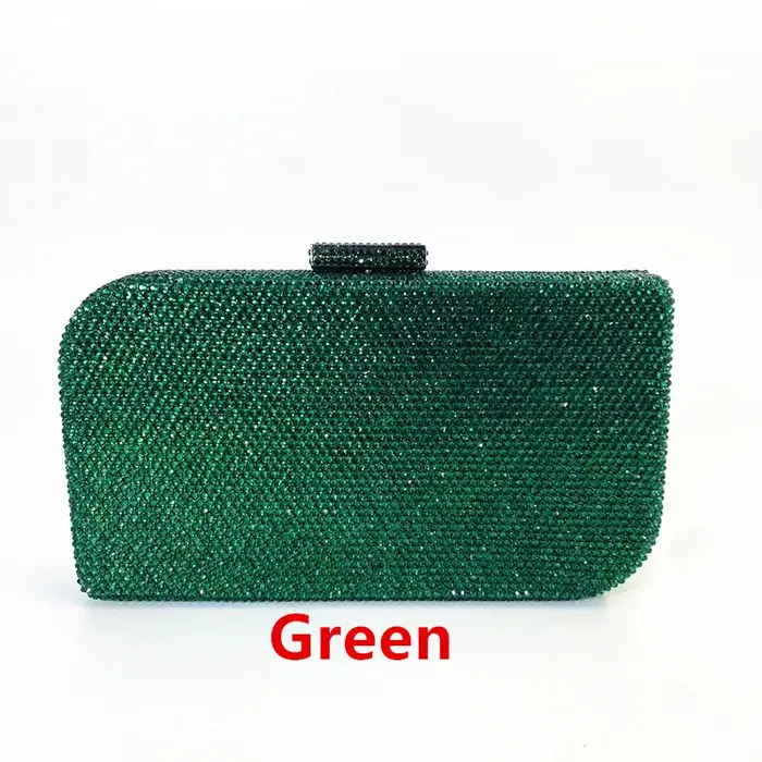 2025 nouveau sac de dîner pochette pleine de diamants Explosions transfrontalières afrique Nigeria adapté pour mariage Banquet fête anniversaire