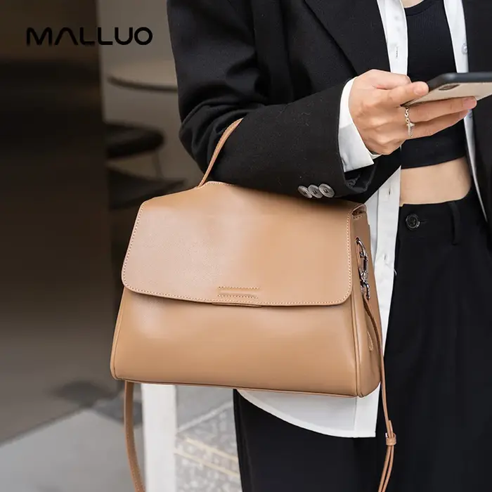 Sac à main en cuir de vachette véritable pour femme, sac à bandoulière de luxe de créateur, sac à ma