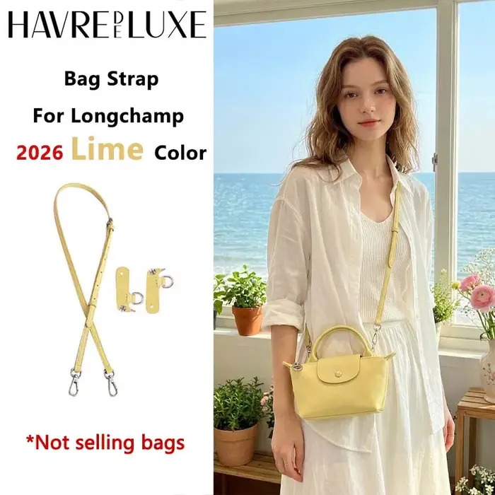 Nouvelle Sangle de Sac en Cuir 2026 pour Longchamp Mini Lime – Durable