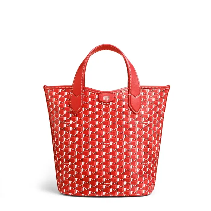 Sac Shopper Mini Monogramme Femme Nouvelle Tendance Mode Motif Géométrique Sac Seau de Luxe en Toile M avec Coutures Contrastées Sac à Bandoulière