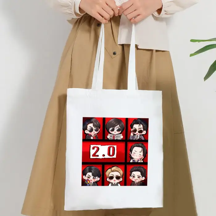 Sacs en toile blanche Arirang World Tour 2026