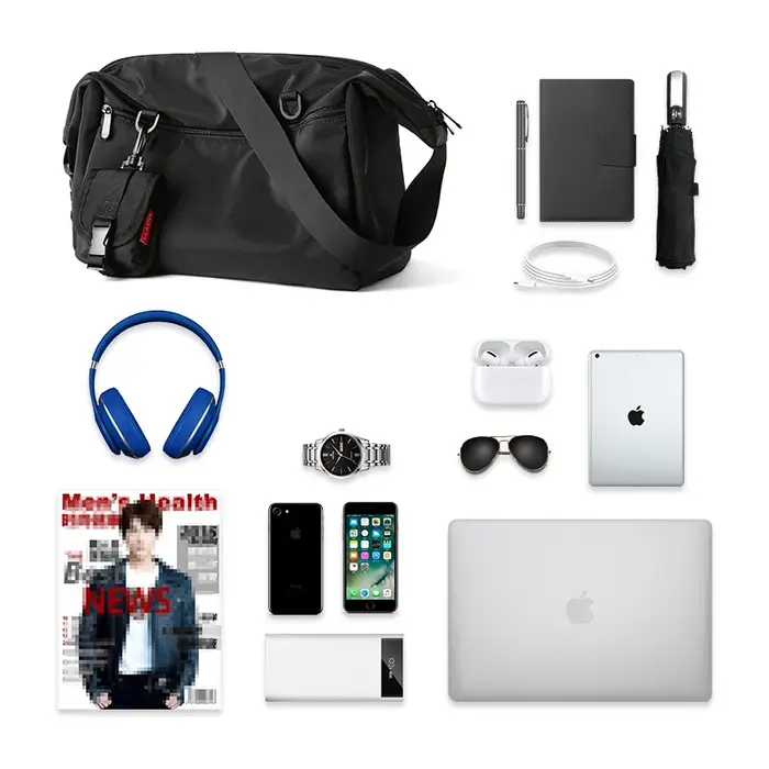 MOYYI coréen hommes sacs de messager femmes voyage décontracté grand Hobo sac étanche en Nylon ordinateur portable