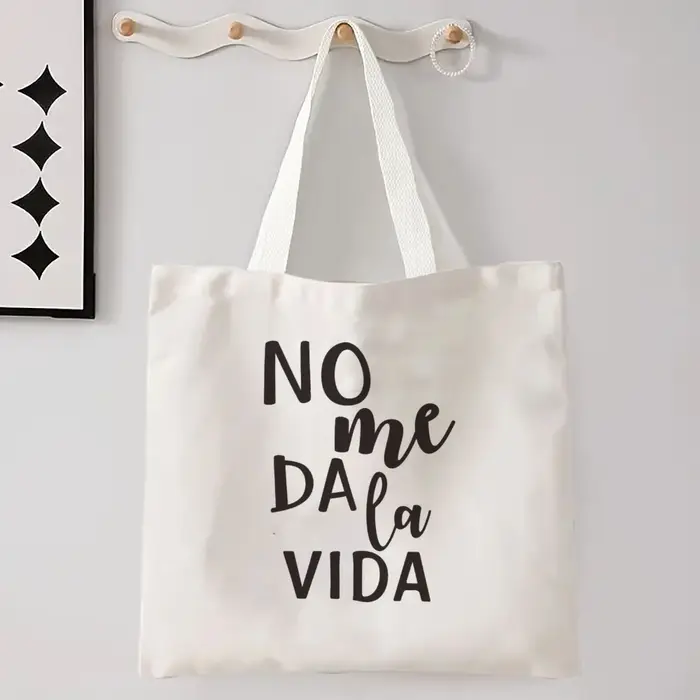 Femmes espagnoles sac à bandoulière graphique Harajuku Shopper sacs grande capacité toile fourre-tout sac à main sans