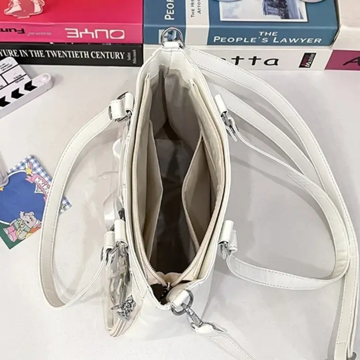Italife petit sac Ita rouge à bandoulière avec ruban femmes Kawaii clair mignon sac