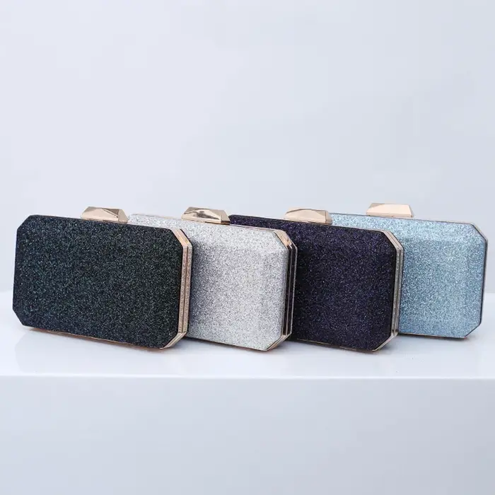 Sac à Main Bleu Clair Bling de Luxe de Styliste pour Femme