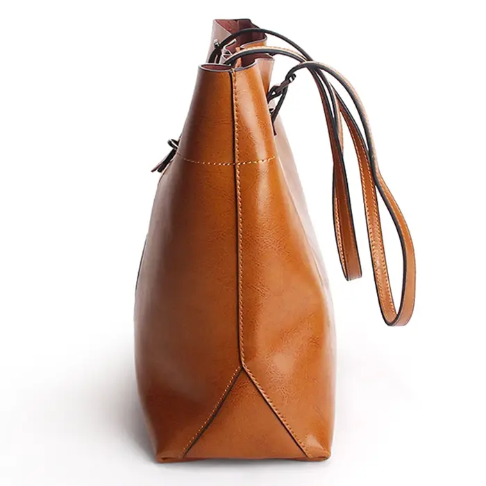 Nouveau style sac à main marron pour femme 100% cuir véritable sac à bandoulière