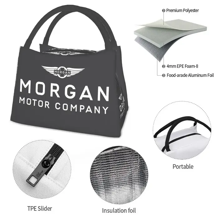 Morgan Motor Car Company Sac à lunch isotherme pour femmes