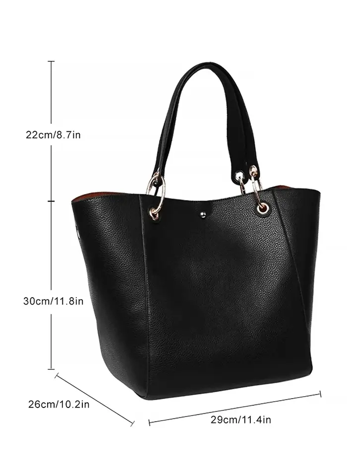 Grand sac fourre-tout pour femmes, sacs à main en cuir PU imperméable avec poignée supérieure, sac à