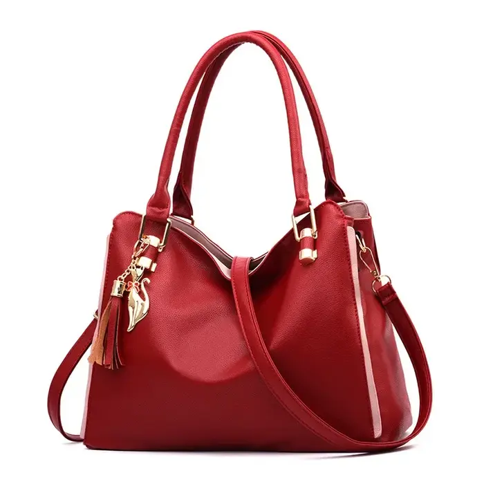 Sac à bandoulière en cuir souple grande capacité pour femme