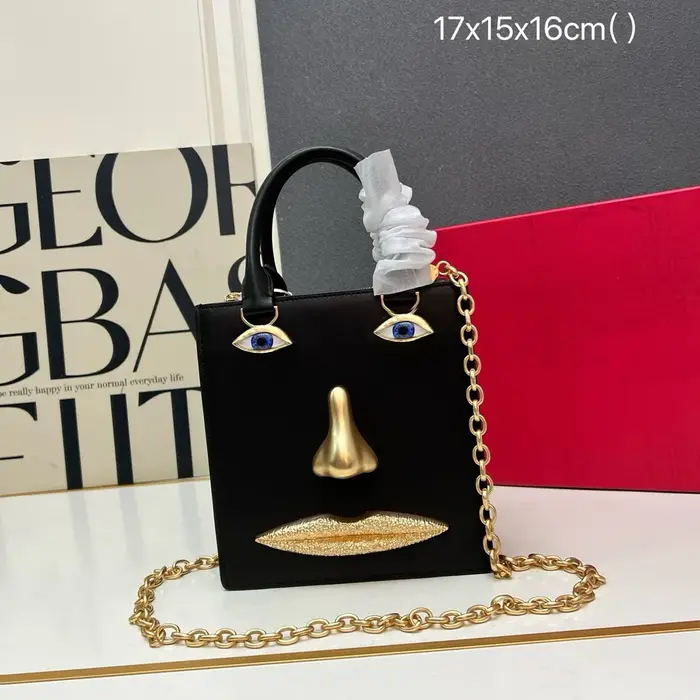 Mini sac en forme de visage pour femme