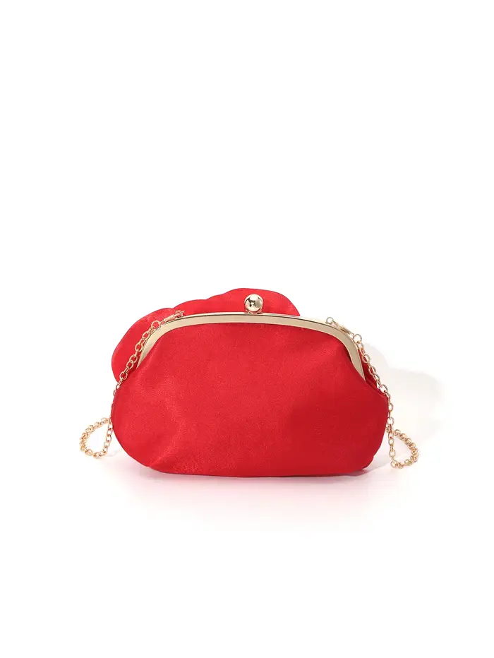 Vintage sac de soirée Rose fleur mariée petite pochette sac à main pour robe fête sac