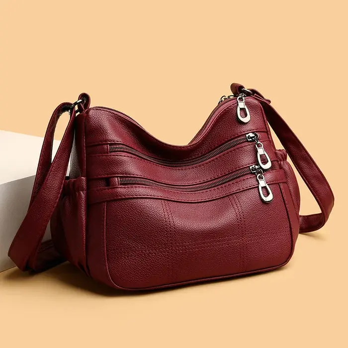 Sac à main en cuir souple pour femme