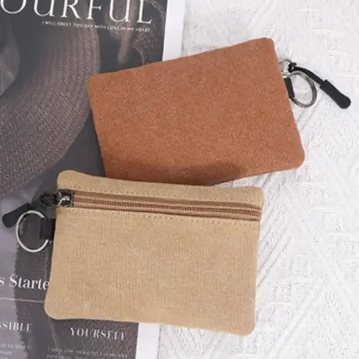Mini porte-monnaie en toile
