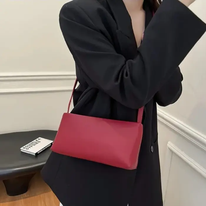 Sac bandoulière carré polyvalent HISUELY en PU