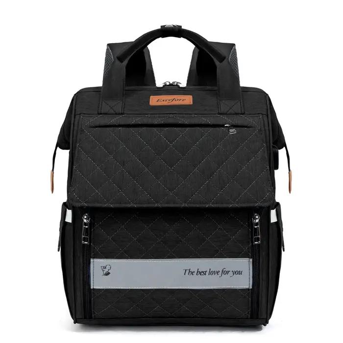 Sac de maternité de grande capacité pour maman, nouvelle mode, qualité d'exportation, USB, pratique,