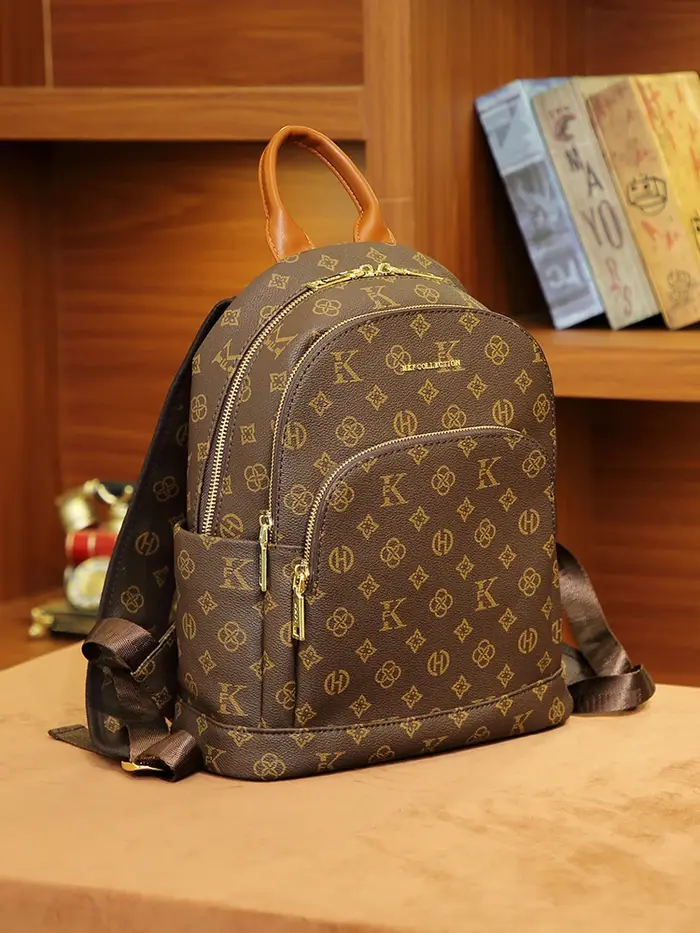 Mkf véritable sac à dos rétro décontracté Vintage pour femmes