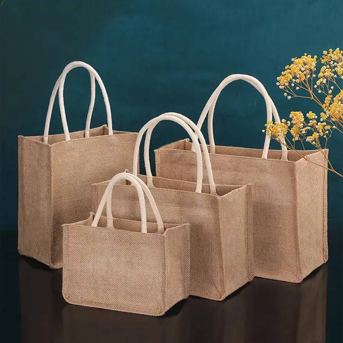 Sac de courses fourre-tout en toile de Jute