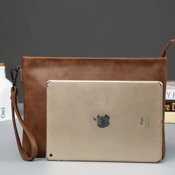 Pochette en cuir de cheval vintage pour hommes