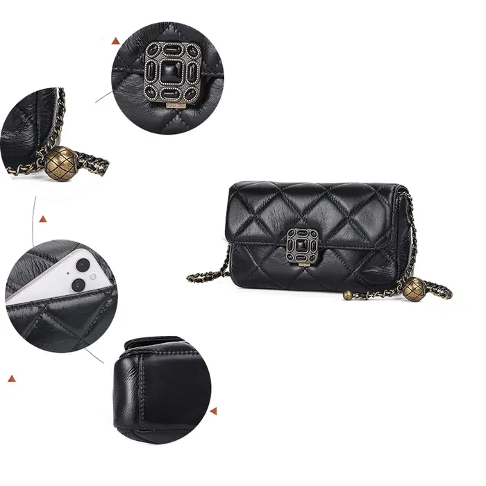 Sac d'été en cuir véritable pour femmes