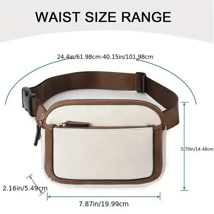 Sac de taille en cuir pour femmes