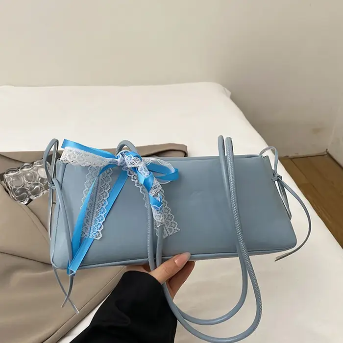 Sac à bandoulière multicolore tendance en cuir PU