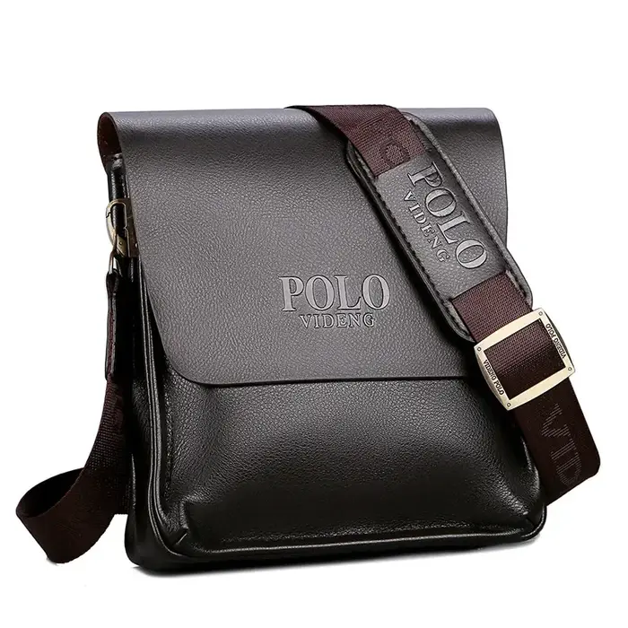 Sac à bandoulière Polo d'affaires décontracté Paul sac en cuir Vertical sac à bandoulière pour docum