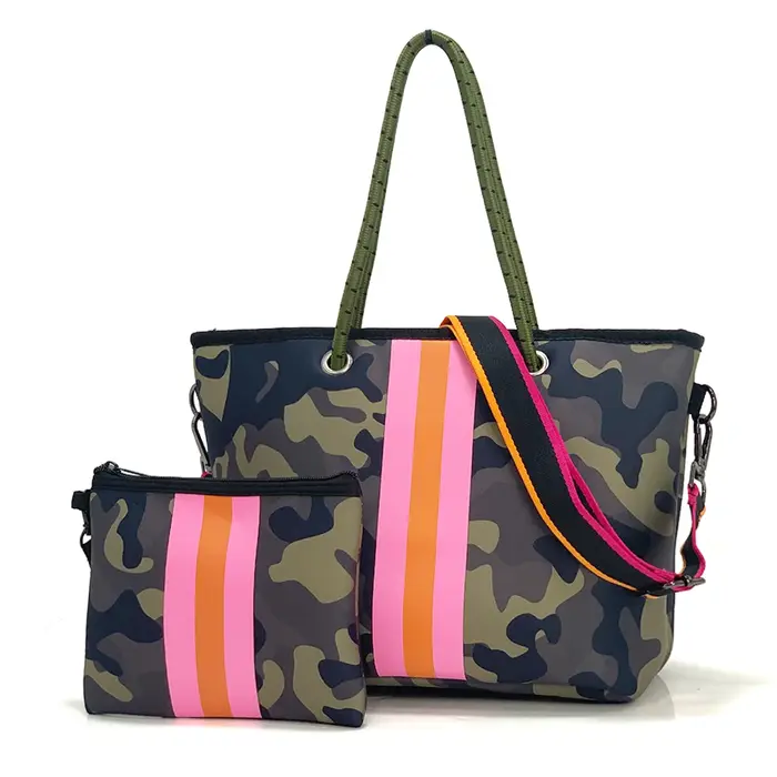 Sac fourre-tout en néoprène grand sac de plage pour femmes piscine sac fourre-tout de sport sac four