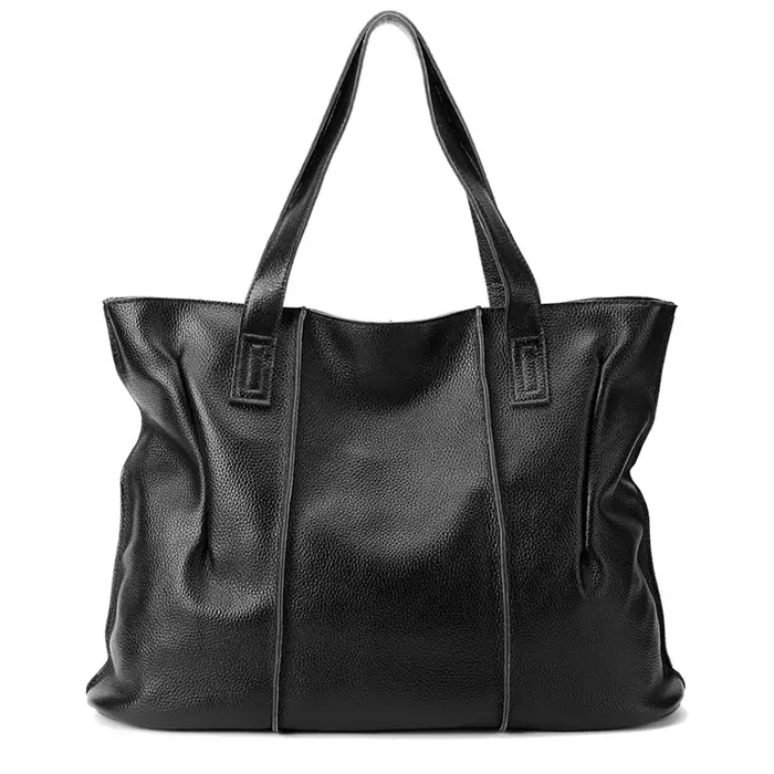 Sac à main de luxe pour femme en cuir de vachette naturel souple