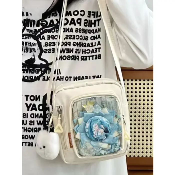 Y2K Mini Itabag femmes coréen décontracté sacs à bandoulière poche transparente petit sac