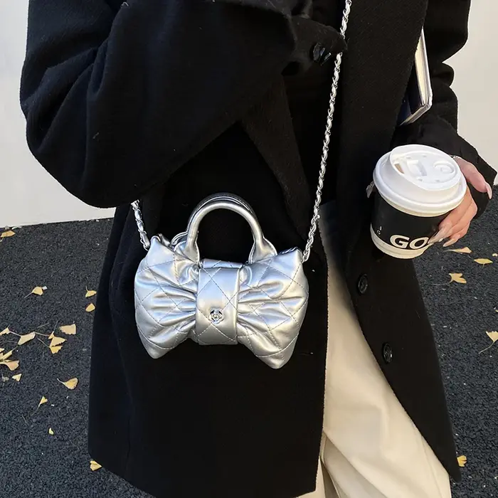 Super Mini sac à bandoulière avec poignée courte pochette mode sac à main argent sac dame filles tendance porte-monnaie
