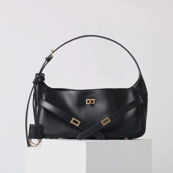 Sacs fourre-tout à boucle de ceinture 2026 pour femmes, en cuir de vachette, sacs hobo de luxe de cr
