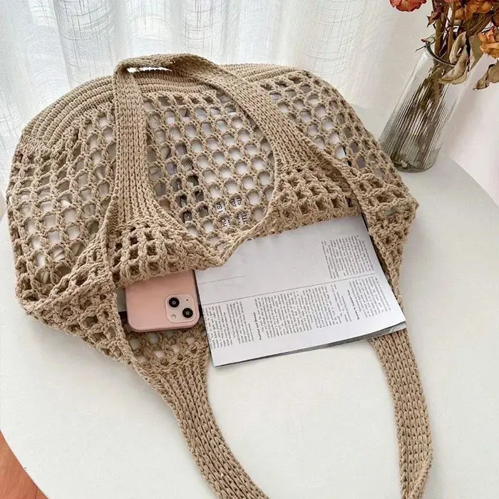 Sac à main en raphia pour femmes