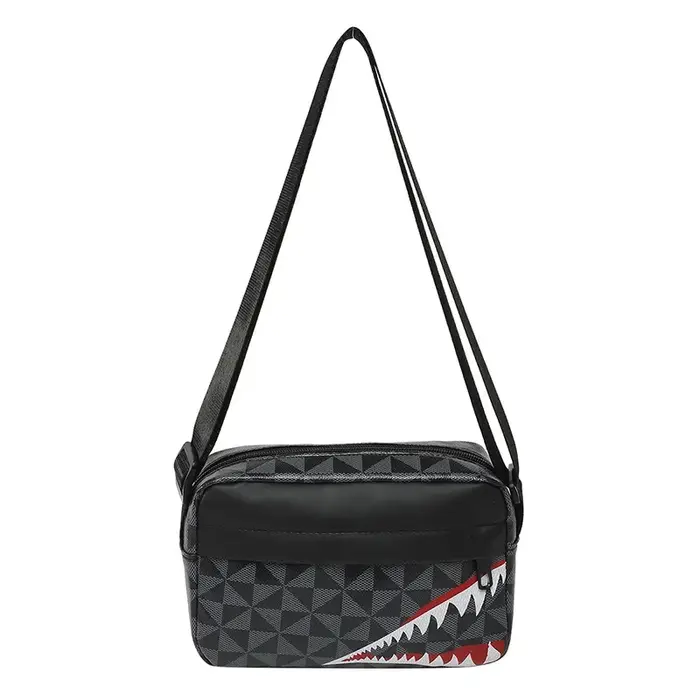 Sac à bandoulière créatif bouche de requin, porte-monnaie Simple, sac pour téléphone portable, mode