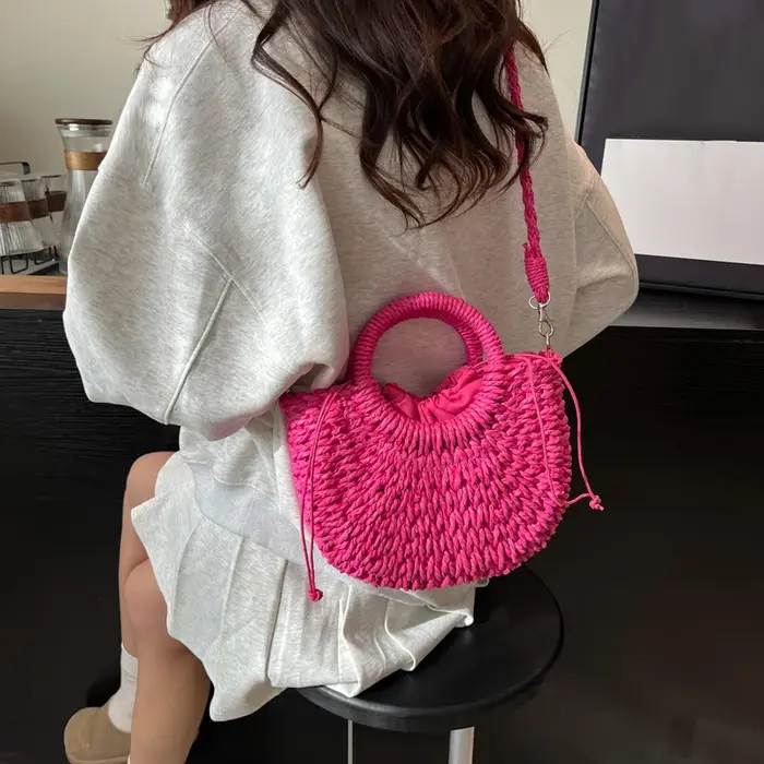 Sac à main en paille de Style bohème