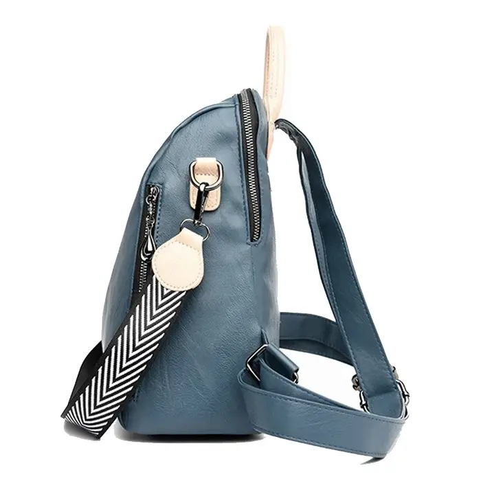 Sac à dos de luxe en cuir souple pour femmes