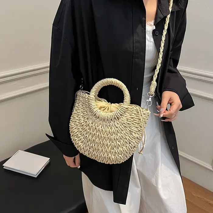 Sac à main en paille de Style bohème