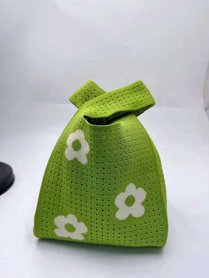 Sac fourre-tout tricoté à la main pour femme