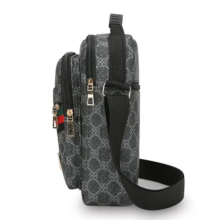 Sac bandoulière homme multi-couches grande capacité imperméable en tissu Oxford