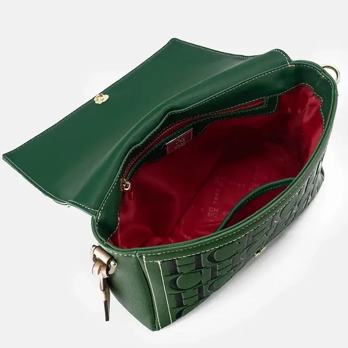 CH automne et hiver couleur unie sac à bandoulière lettre impression haute qualité femmes mode éléga