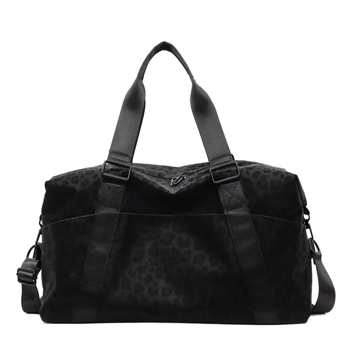 Sac de sport imprimé léopard, sangle réglable, multifonctionnel, grande capacité, voyage décontracté